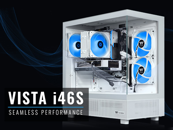 Thermaltake LCGS Vista i46S Gaming Desktop (Intel Core i7-14700F